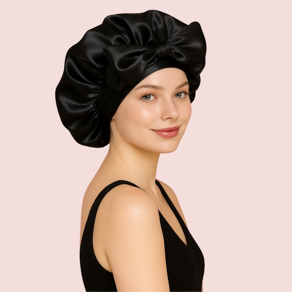 BONNET EN SATIN