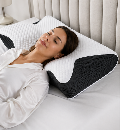 Oreiller Orthopédique 2 en 1 – Soutien Cervical