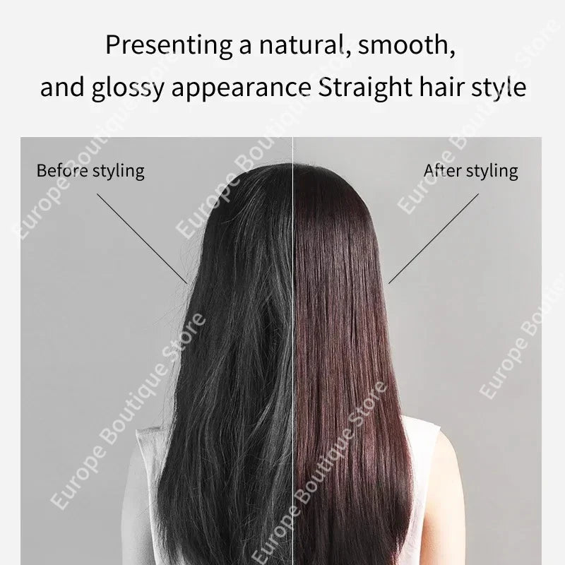 Lisseur et sèche-cheveux professionnel 2 en 1, fer plat chauffant, fer à ions négatifs, outil de coiffure longue durée Dys0n